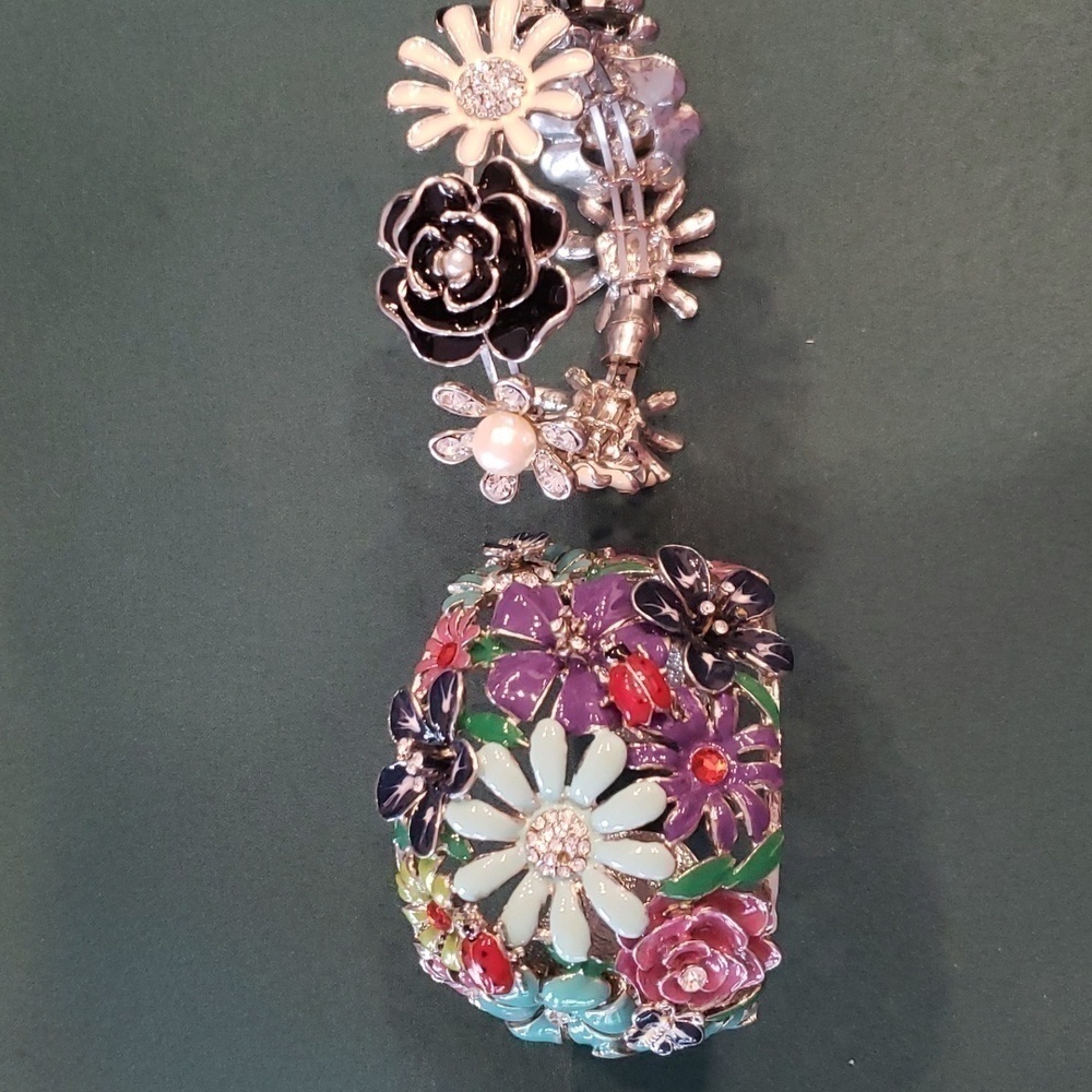 Enamel Bracelets set of 2 Bangles